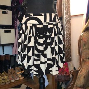 Silence + Noise geometric skirt with pockets